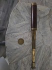 Antique Telescope Brass Marine Nautical Spyglass vintage With Wood Elements