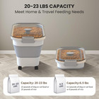 20-23 Lbs Dog Food Storage Container  Collapsible Dog Food Container With Transp