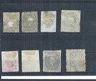 Mexico Stamps   1884   1885 Miguel Hidalgo Used Lot  1c Is Thinned    ar304 