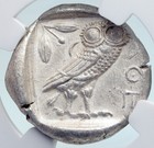Athens Greece 440bc Ancient Silver Greek Tetradrachm Coin Athena Owl Ngc I89616