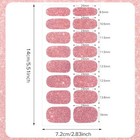 12 Sheets Full Wrap Nail Stickers  Glitter Gradient Wraps  Self-adhesive 