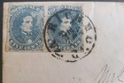  ras  Csa 4 Cover Confederate 5c Blue Pair Mar 1862 Richmond Va Crawfordvillega