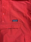 Patagonia Men   s Red Hooded Anorak Jacket Pullover Half Zip Size M 85210