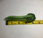 Green Skull Glass Pipe - Cool Forest Green Tobacco Smoking Gift