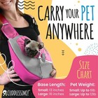 Pet Sling Carrier - Small Dog Puppy Cat Carrying Bag Purse Pouch - For Pooch    