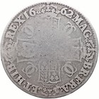 1662 Crown Charles Ii Coin Uk Silver  mo3683- 