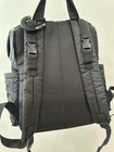 Skip Hop Forma Quilted Diaper Backpack Bag Black Zipper Pockets Turquoise Lining