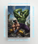 Hulk Vs Wolverine Marvel Comic Mcu Poster Print - No Frame