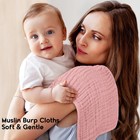 Muslin Burp Cloths For Baby 100  Cotton Burping Cloths For Boys Girls Large 2   