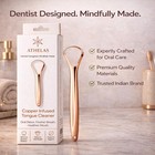 Copper Coated Tongue Cleaner Premium Oral Care Scraper Reusable