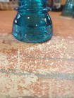 Vintage Aqua Blue   Green Glass Telephone Pole Insulator  Hemingray  42  Usa