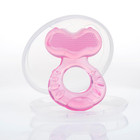 Silicone Teethe-eez Teether With Bristles  Includes Hygienic Case  Pink
