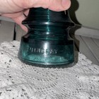 Vintage Hemingray - 19 Petticoat Electric Telephone Blue   Aqua Insulator Usa