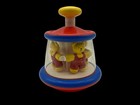 Ambi Toys Tess   Ted Carousel Pop Toy Push Bear Spins Popup Baby Holland Vtg