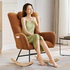 Garvee Nursery Rocking Chair Upholstered Baby Fluffy Glider Rocker Reading Chair