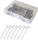 T Pins  50 Pack T-pin 2 Inch Wig Pin For Blocking Knitting  Modelling  Crafts An