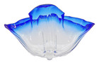 Frederick Carder Era Steuben Grotesque Blue To Clear Centerpiece Bowl  7535