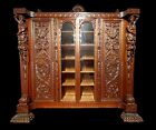 Antique Monumental   Rarest  R  J  Horner Renaissance Masonic Bookcase Cabinet