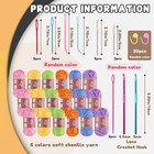 Chenille Yarn For Crocheting Knitting  18 Pack Of 100g 3 5oz Velvet Yarn Thick S