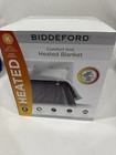 Biddeford King Heated Comfort Knit Blanket 100  X 90  Dual Controllers