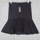 Miari Black Ruffle Skirt Camilla Dance Wear Womens Large Nwt  159 