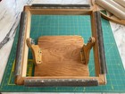 Vintage Lap Frame Needlework Wood Stand  Quilters Embroidery  Handmade 18 
