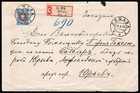 Latvia Cover 1905 Russia 14k Single Use On Registered Libau-  Z1661