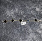 Van Cleef   Arpels Alhambra Bracelet Vintage Onyx  5 Motifs  Yellow