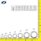 Ocean Cat 5 6 7 8 9 10 12 Mm Double Fishing Split Rings Snaps Saltwater Tackles