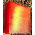 Fiber Optic Glass Orange Block Slab Cab Flint Knapping Arrowhead 2 8 