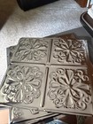 5 New Tin Ceiling Samples 5 Tiles 12  Square