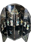Asian 4 Panel Wooden Room Divider  - Chicago Area Pickup Only    