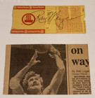 Ray Meyer 700th Win Ticket Stub    Newspaper 12 3 1983 Depaul Signed Auto Coach 