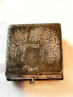 Victorian Antique Art Nouveau Sterling Silver Stamp Holder Box For Chatelaine