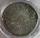     1908 Mo Am Mexico Peso Pcgs Au Silver Coin   