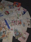 Vintage Mixed Lot Of 56 1940s Greeting Cards Get Well Ephemera 