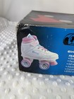 Girls Roller Skates White   Pink Chicago Skates Roller Skate Boot Size1 Girl