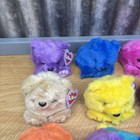 Vtg Puffkins Bear Plush Lot Of 9 Swibco Blue Teal Pink Purple   W  Name Tags