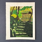  Ido Masao Signed Kyoto Temple Woodblock Print Framed 1990 Japan Landscape