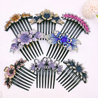 Ladies Crystal Hair Clips Slide Flower Hairpin Pins Comb Hair Grips Accessories