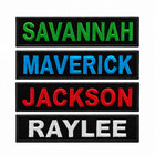  love It   Custom Embroidered Name Tag 4in X 1in Size