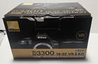 Nikon D3300 Dual Vr Ii Black Camera Kit Dslr W  Nikkor 18-55mm Lens   Extras