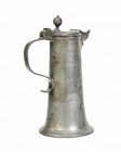 Antique 18th Century German Pewter Schnabelstitze Flagon Wrigglework Dated 1793