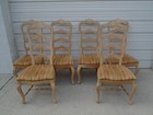 Set 6 Dining Chairs Ladder Back Montrachet French Country  Amish Farmhouse Six