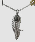 Nwt Connemara Marble Sterling Silver 925 Necklace Leaf Feather Ireland Irish