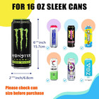 4 Pack 16oz Can Cooler Sleeves Honeycomb Embossing Insulated Neoprene Soda Cans 