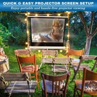 Pyle Home Floor-standing Portable Tripod Screen  40   W 0 16875 Ratio Prjtp42