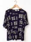 Liz Baker Vintage 80s 90s Top Size L xl