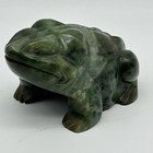 Nephrite Jade Frog Figurine Carved Vintage Estate Sale Find - Heavy 