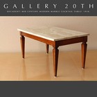      Classy  Mcm Atomic Marble Cocktail Table  Vtg Gibbings Wegner Era 50s 60s     